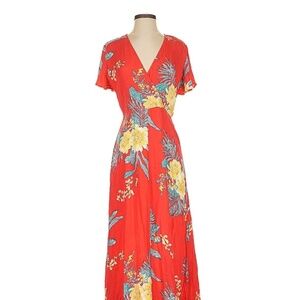 Red Floral Summer Dress